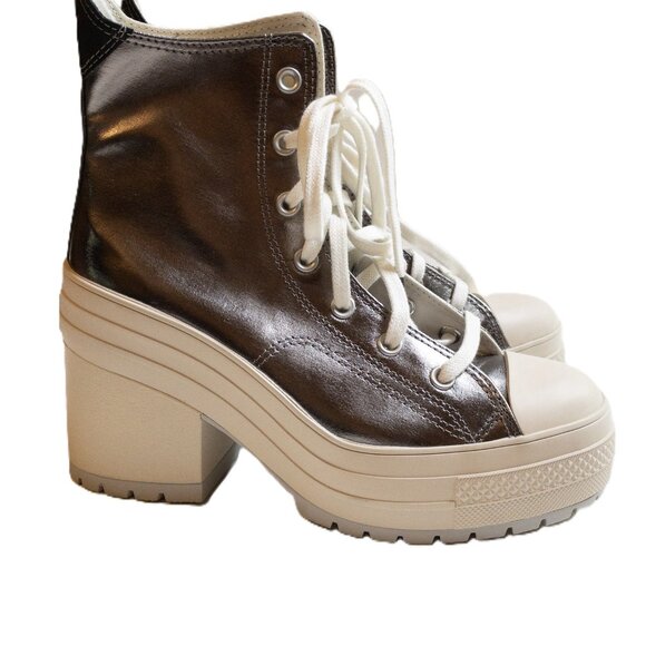 Converse Chuck 70 De Luxe Heel Metallic Silver 8.5 - Picture 12 of 16